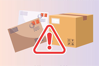 Stay alert on incoming mail and deliveries.