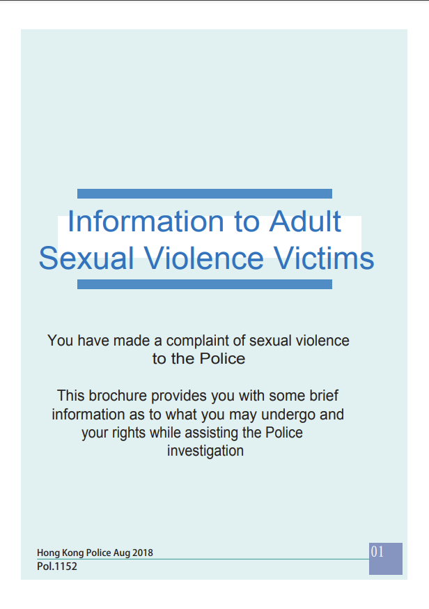 Information to Adult Sexual Violence Victims